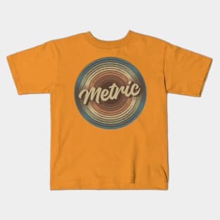 Metric Vintage Vinyl Kids T-Shirt